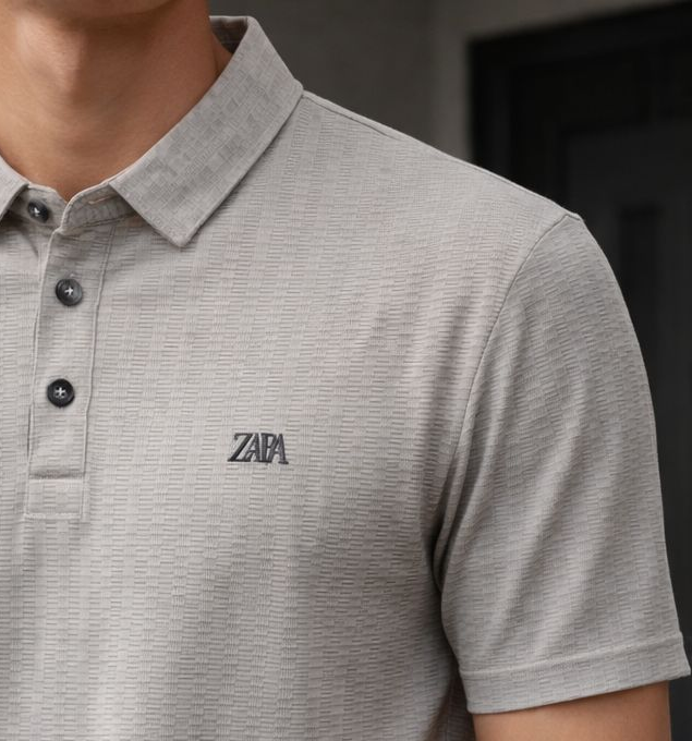 Premium Waffle-Knit Polo