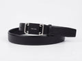 Prada Edition Silver-Plaque Black Leather Belt